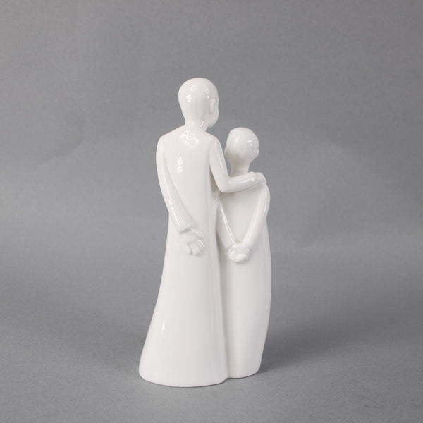 Moments Brothers By Coalport Sculpture Brothers White Bone  China 7.5" Sculpture