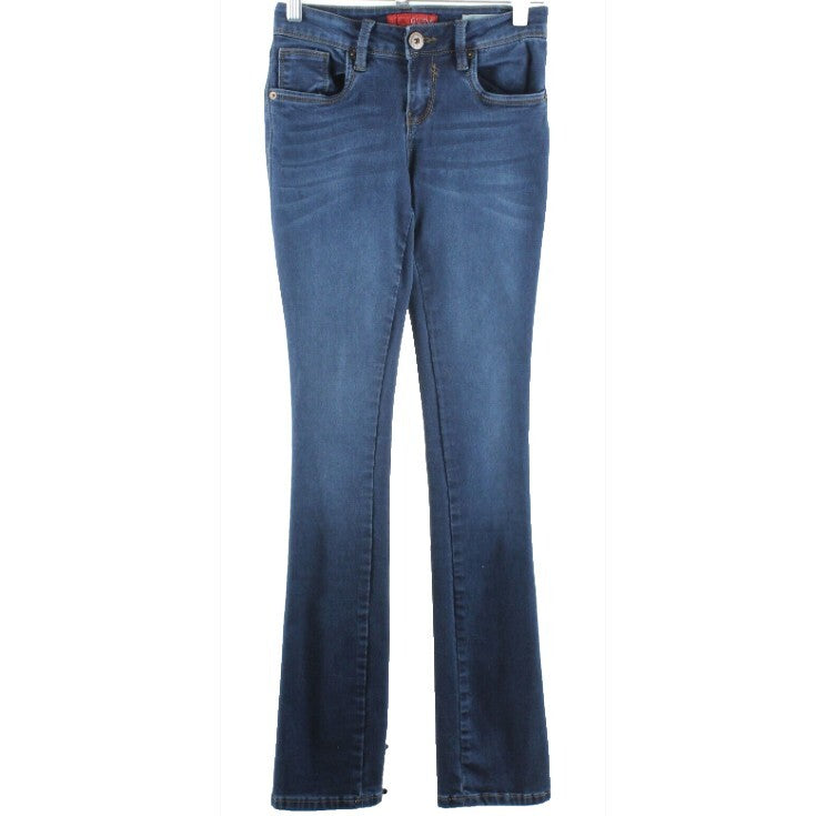 Guess Sz 24 x 32 Blue Denim Visha Fit Skinny Bootcut Cotton Blend Jeans