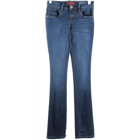 Guess Sz 24 x 32 Blue Denim Visha Fit Skinny Bootcut Cotton Blend Jeans