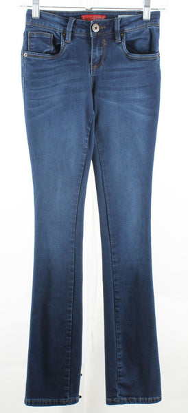 Guess Sz 24 x 32 Blue Denim Visha Fit Skinny Bootcut Cotton Blend Jeans