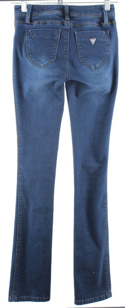 Guess Sz 24 x 32 Blue Denim Visha Fit Skinny Bootcut Cotton Blend Jeans