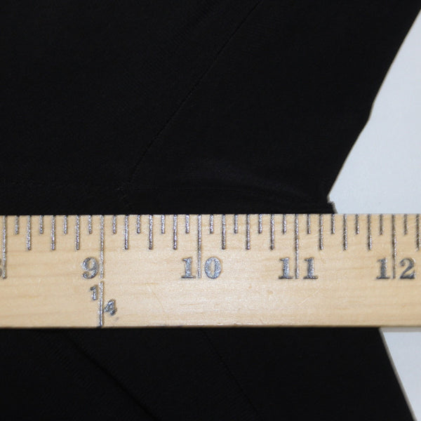 Coco Bianco Sz S Black Split Front Seam Pearl Embellished Polyester Blend Pant