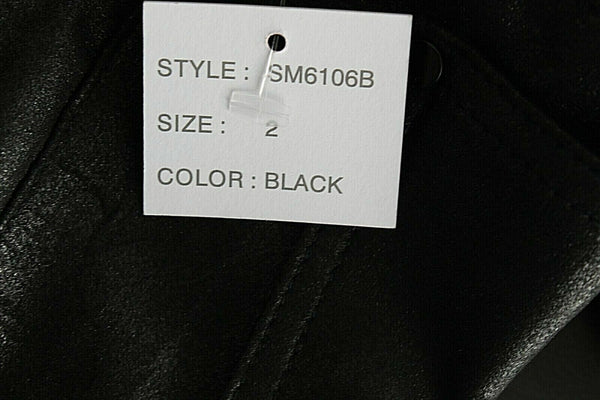 V Christina NEW Sz 2 x 28 Black Soft Stretchy Skinny 100% Polyester Jean