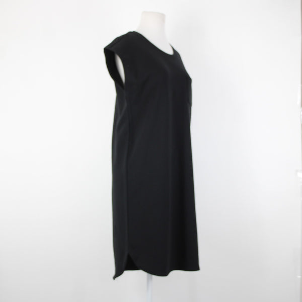 DKNY NEW Group 4m Sz S Black White Logo Cap Sleeve Cotton Polyester Dress