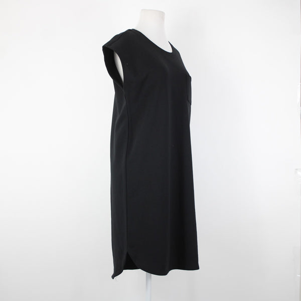 DKNY NEW Group 4m Sz S Black White Logo Cap Sleeve Cotton Polyester Dress