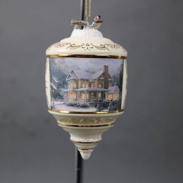 Thomas Kinkade 2001 Bradford Editions 68412 Victorian Christmas Ornament
