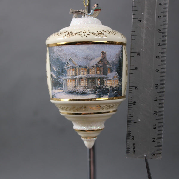 Thomas Kinkade 2001 Bradford Editions 68412 Victorian Christmas Ornament
