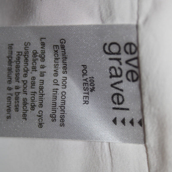 Eve Gravel NEW $204 Sz S Cream Red Wrap Lined 100% Polyester Sun Dress