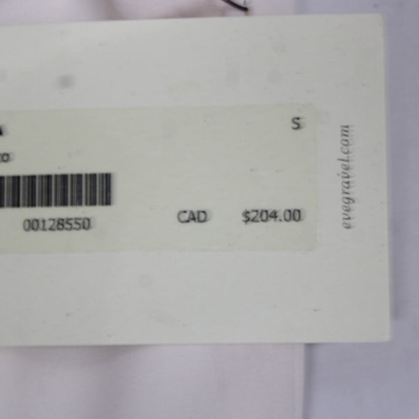 Eve Gravel NEW $204 Sz S Cream Red Wrap Lined 100% Polyester Sun Dress