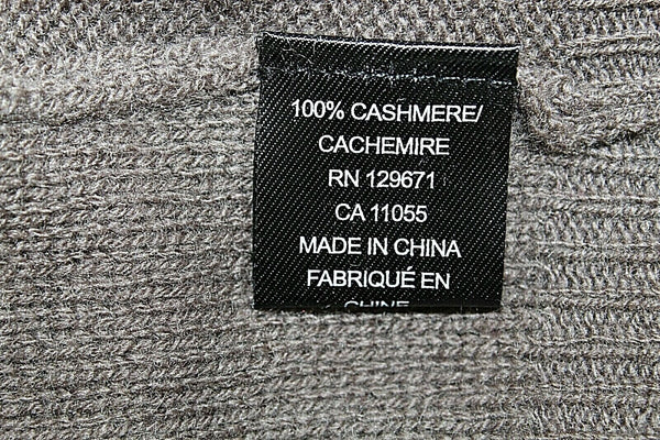 360 Cashmere NEW $219 Sz S Taupe Double V Back Bar 100% Cashmere Sweater \\