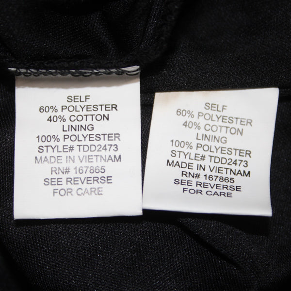 NY Collection Dress Suit Sz S Black White Silver 2 Piece Polyester Cotton Dress