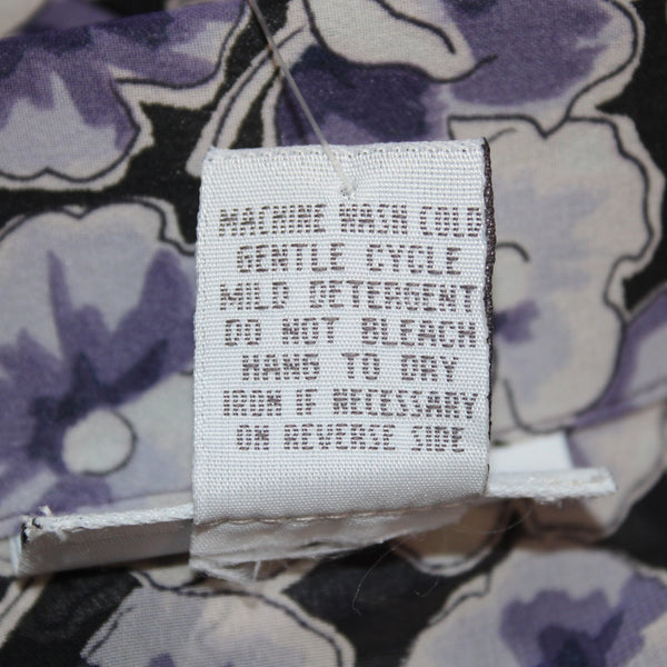 Avenue Top NEW $40 Sz 18/20 Purple White Collared 3/4 Sleeve 100% Polyester Top