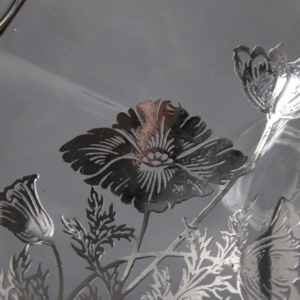 25th Anniversary Bon Bon Bowl Clear Crystal Silver 25th Anniversary Bon Bon Bowl