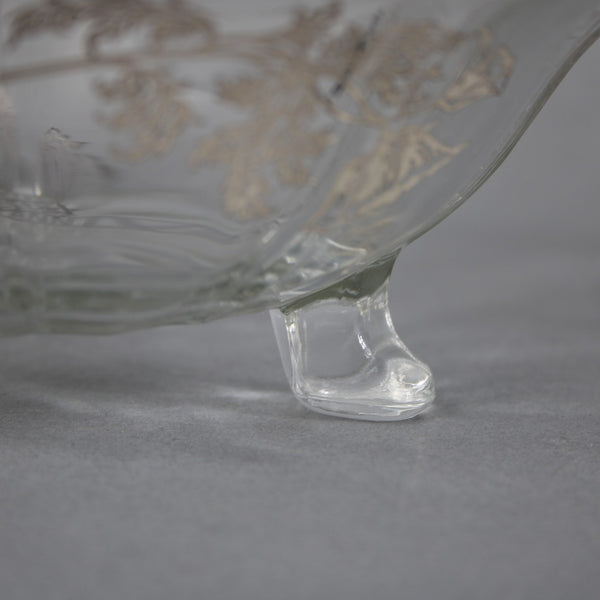 25th Anniversary Bon Bon Bowl Clear Crystal Silver 25th Anniversary Bon Bon Bowl