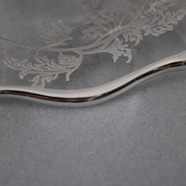 25th Anniversary Bon Bon Bowl Clear Crystal Silver 25th Anniversary Bon Bon Bowl