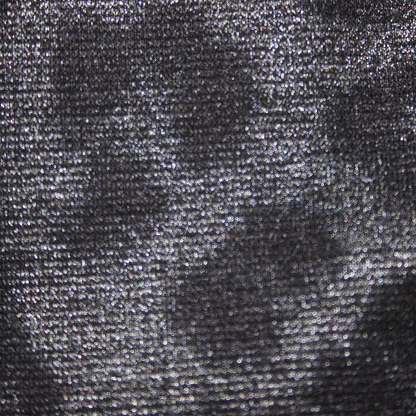 Emma Michele Dress Sz 12 Black Metallic Animal Print V Neck Polyester Rayon