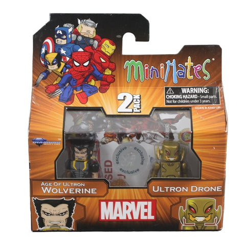 Diamond Select Marvel 2 Pack Wolverine & Ultron Drone Minimates