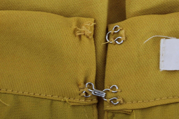 Gilli Sz M Mustard Yellow Gold Polyester Spandex Lined Inset Top