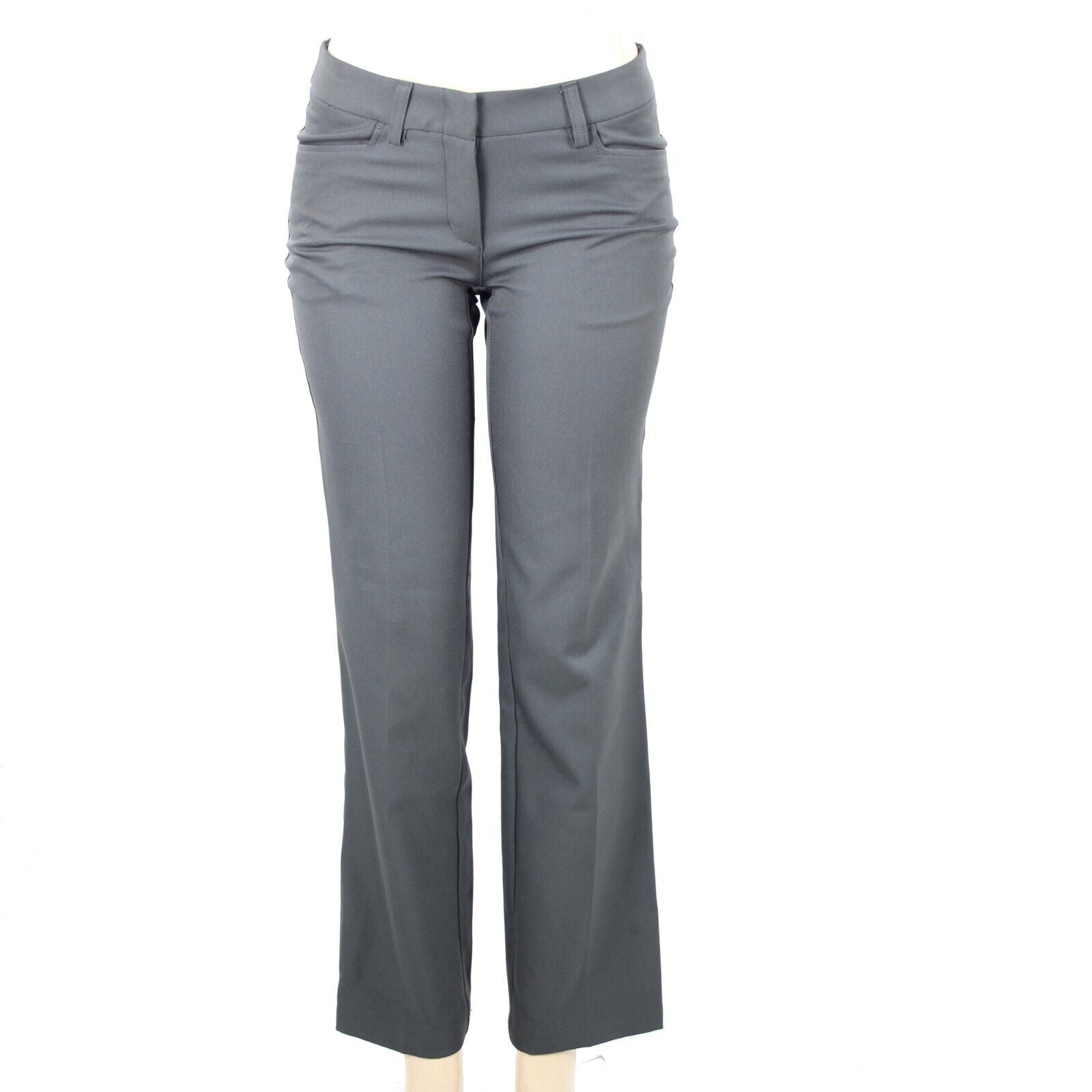 Oobe Sz 2 x 31 Gray Pockets Straight Leg 100% Polyester Dress Pant