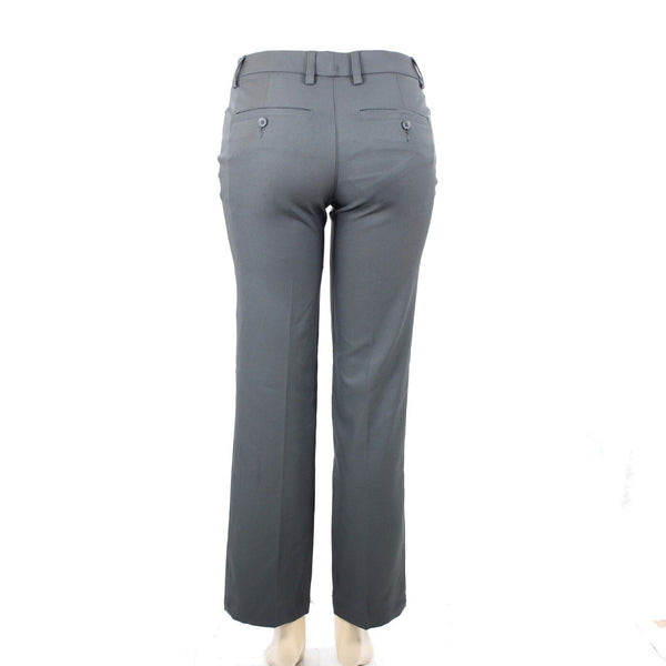 Oobe Sz 2 x 31 Gray Pockets Straight Leg 100% Polyester Dress Pant