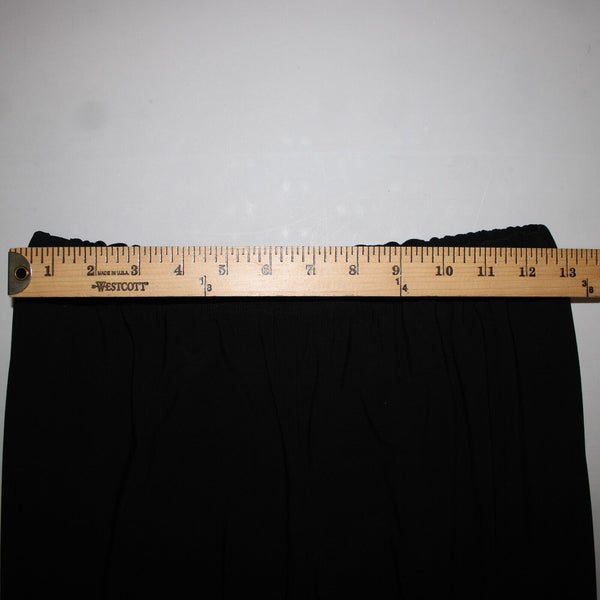 MSK Sz S x 32 Black Rhinestones Front Half Slit Flared Polyester Spandex Pants