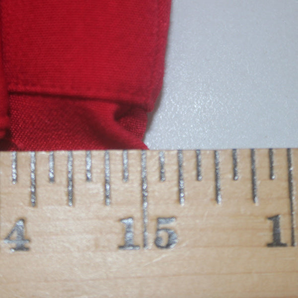 Sandra Darren Dress Sz 10 Red Gold Hardware Gathered Side Polyester Rayon Dress