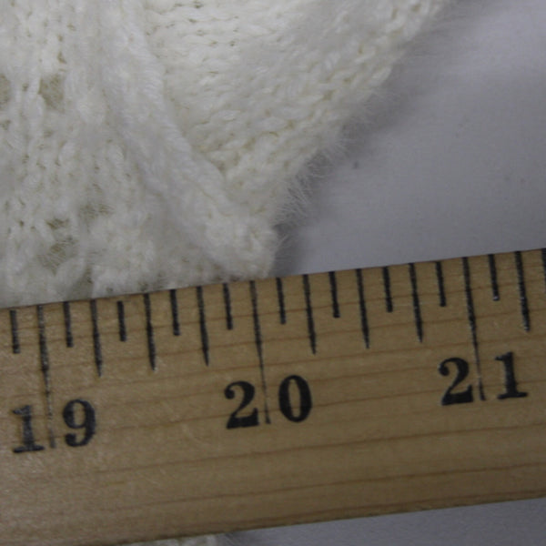 Pilcro Sz XS Supersoft Cream Ivory Open Weave Oversize Cotton Acrylic Sweater