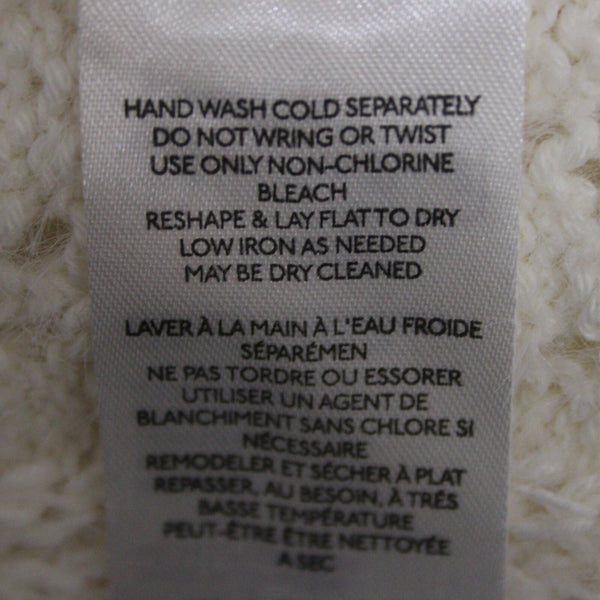 Pilcro Sz XS Supersoft Cream Ivory Open Weave Oversize Cotton Acrylic Sweater