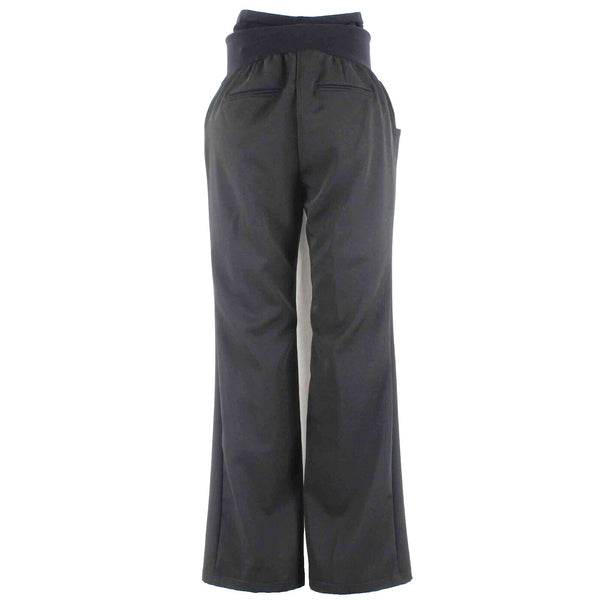 Two Hearts Maternity Pant Sz S x 30 Black Straight Leg Poly Blend Dress Pant