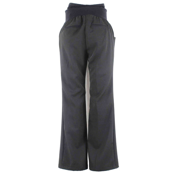 Two Hearts Maternity Pant Sz S x 30 Black Straight Leg Poly Blend Dress Pant