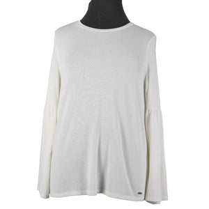 Calvin Klein NEW $60 Modern Essentials Sz XL White Polyester Rayon Spandex Top