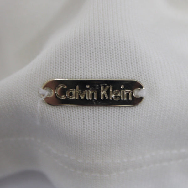 Calvin Klein NEW $60 Modern Essentials Sz XL White Polyester Rayon Spandex Top