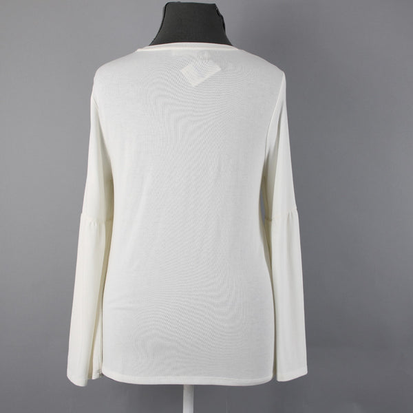 Calvin Klein NEW $60 Modern Essentials Sz XL White Polyester Rayon Spandex Top