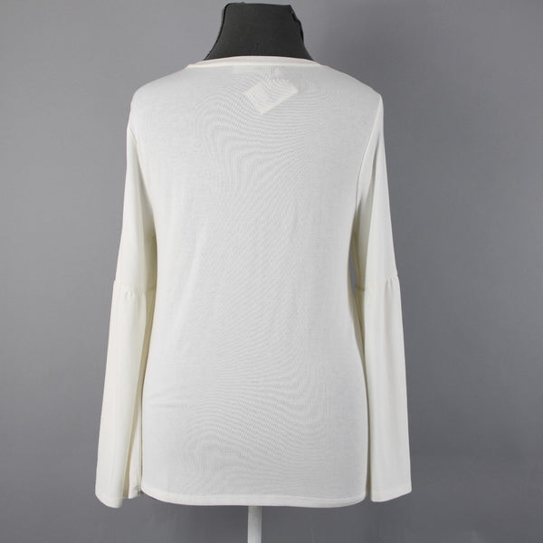 Calvin Klein NEW $60 Modern Essentials Sz XL White Polyester Rayon Spandex Top