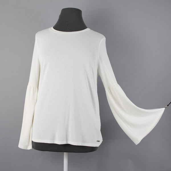Calvin Klein NEW $60 Modern Essentials Sz XL White Polyester Rayon Spandex Top