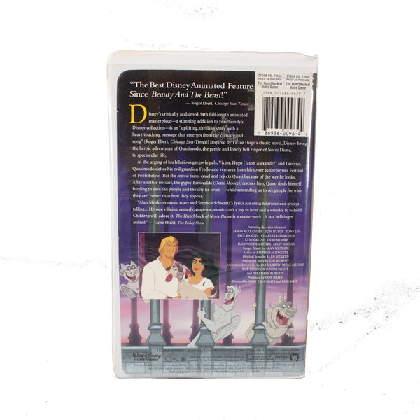 Disney VHS Master Piece The Hunchback Of Notre Dame VHS