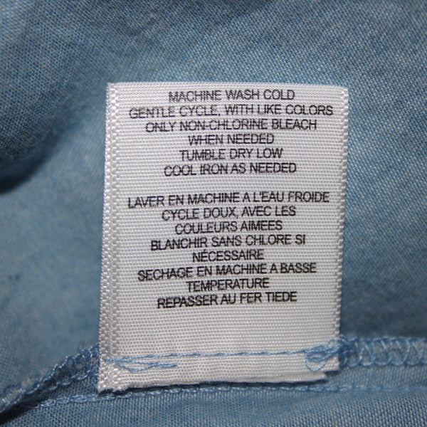 Love Fire NEW Sz S Blue Denim Off Shoulders Ruffled 100% Cotton Mini Dress