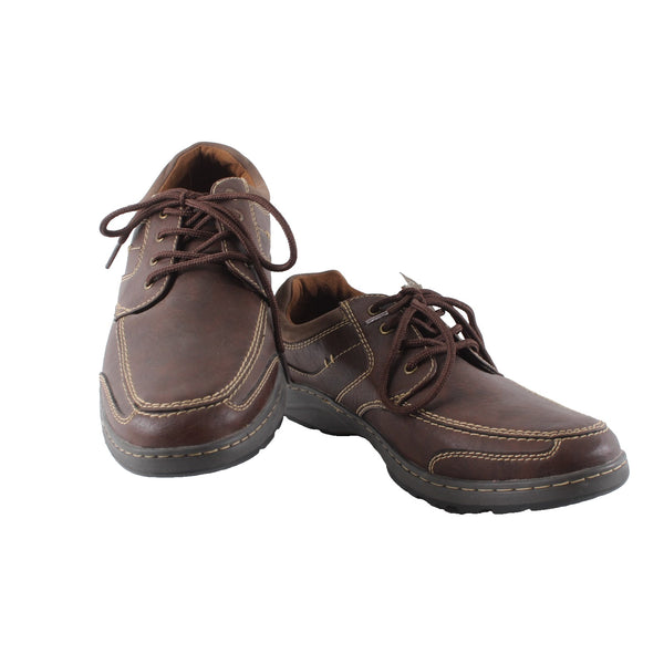 SM Shoes NEW Sampson Sz 11 M Brown Lace Up Memory Foam Leather Shoes