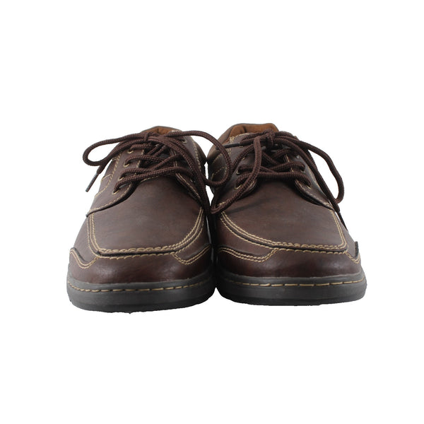 SM Shoes NEW Sampson Sz 11 M Brown Lace Up Memory Foam Leather Shoes