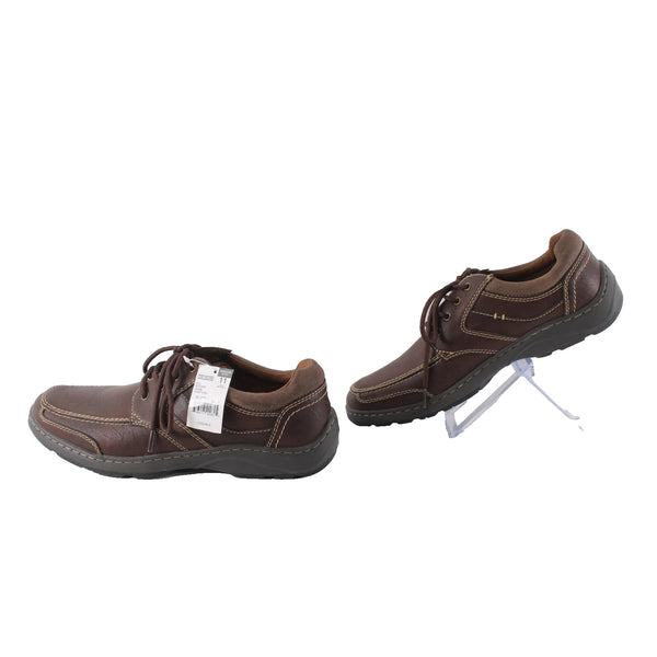 SM Shoes NEW Sampson Sz 11 M Brown Lace Up Memory Foam Leather Shoes