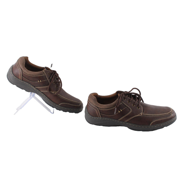SM Shoes NEW Sampson Sz 11 M Brown Lace Up Memory Foam Leather Shoes
