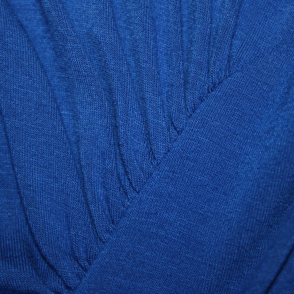 Bebe Dress NEW $109 Sz S Royal Blue Flutter Sleeve Ruching Short Rayon Spandex