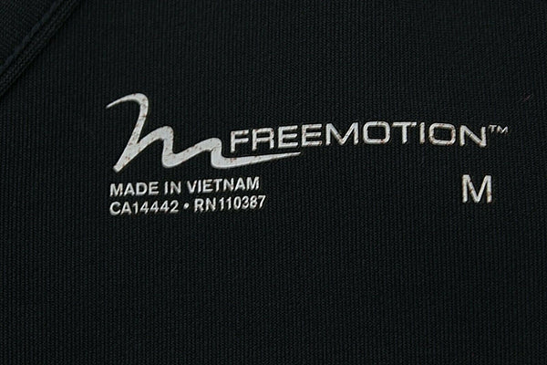 Free Motion Sz M Gray Magenta Racerback Polyester Spandex Bra
