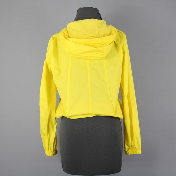 Talbots Sz SP Yellow Zipper Pockets Hooded Lined 100% Polyester Windbreak Jacket