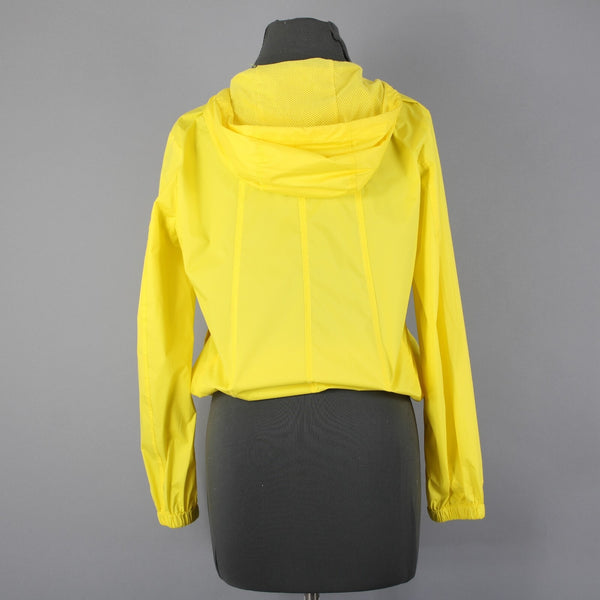 Talbots Sz SP Yellow Zipper Pockets Hooded Lined 100% Polyester Windbreak Jacket