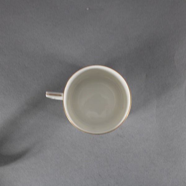 Heinrich Co Tea Cup With Saucer Selb Bavaria White Pink Floral Tea Cup W/ Saucer