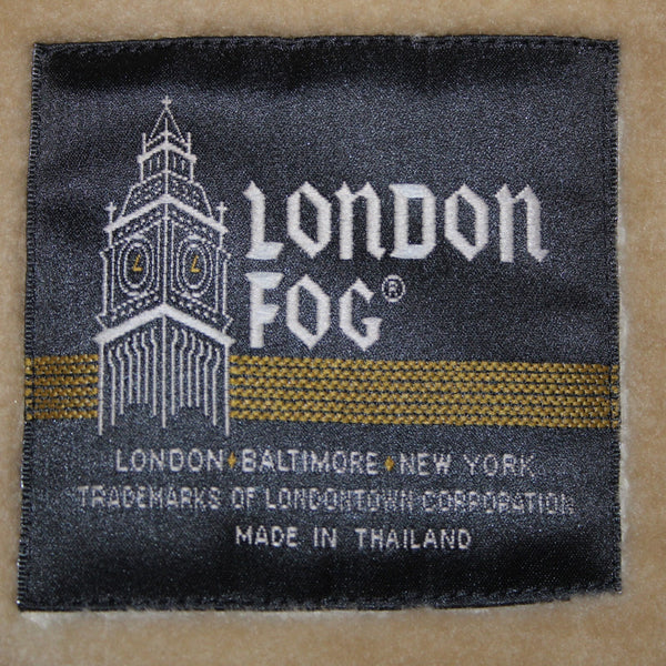 London Fog Sz 6 Petite Tan Brown Collared Pockets Mid Length Fleece Lined Jacket