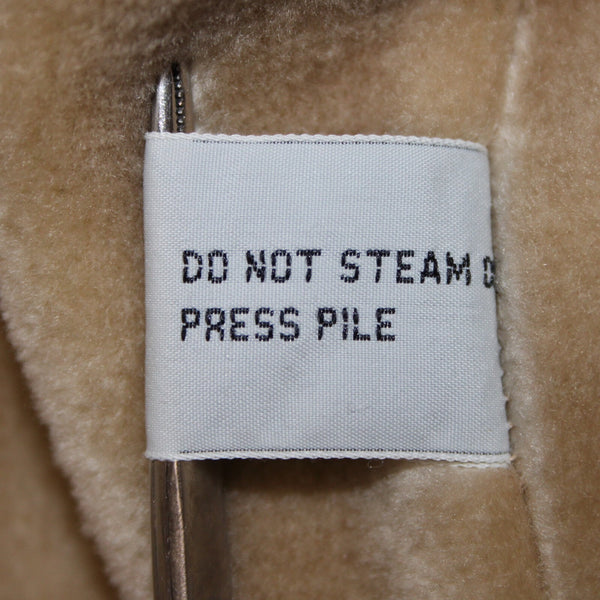 London Fog Sz 6 Petite Tan Brown Collared Pockets Mid Length Fleece Lined Jacket