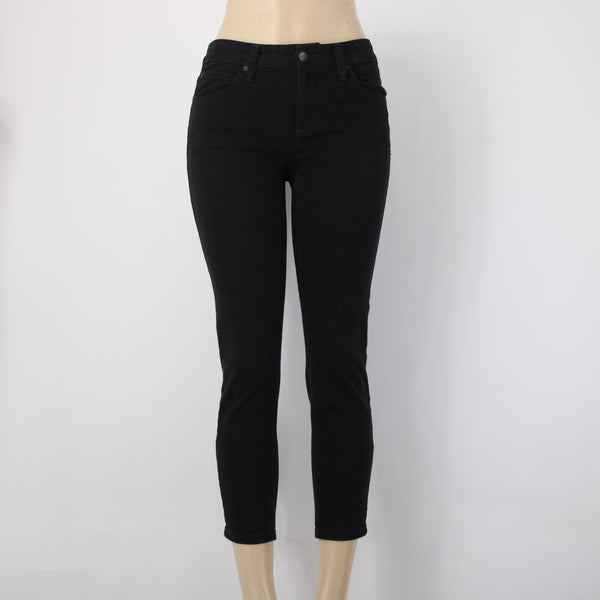 Joes Jeans The Audrey Sz 25 x 25 Black Denim Retro Ankle Pockets Cotton Jeans
