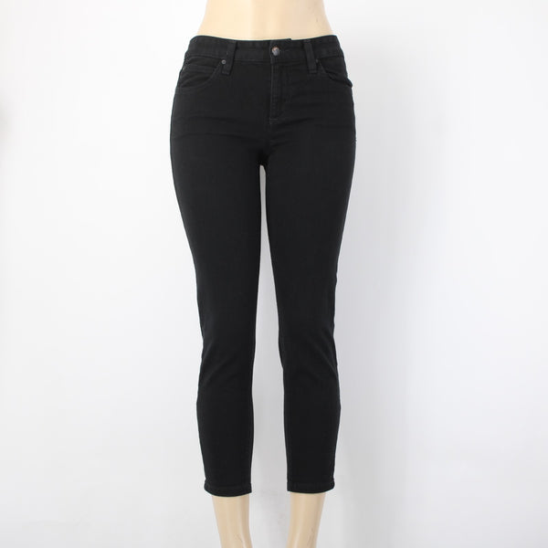 Joes Jeans The Audrey Sz 25 x 25 Black Denim Retro Ankle Pockets Cotton Jeans